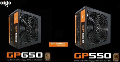 AIGO GP550 GP650 550W 650W 80 PLUS BRONZE POWER SUPPLY Berdaya