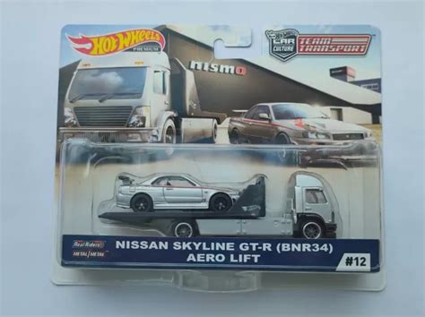 HOT WHEELS NISSAN Skyline GT R R Aero Lift NISMO Team Transport Car Culture
