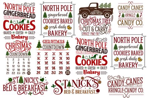 Farmhouse Christmas Sign SVG Bundle By DESIGNISTIC TheHungryJPEG