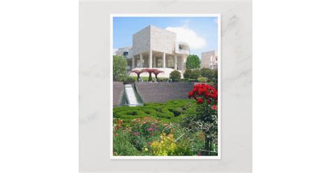 getty museum gardens postcard | Zazzle