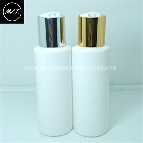 Jual Botol Ml Putih Presstop Gold Botol Rf Ml Putih Tutup