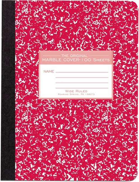 Roaring Spring Colored Composition Notebook Wide Ruled