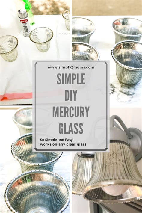 How To Make Diy Mercury Glass Light Shades Mercury Glass Diy Mercury