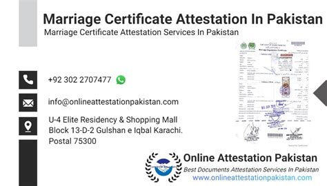 Marriage Certificate Attestation In Pakistan Nadra Marriage