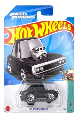 Hot Wheels Velozes E Furiosos 70 Dodge Charger Preto 2 5