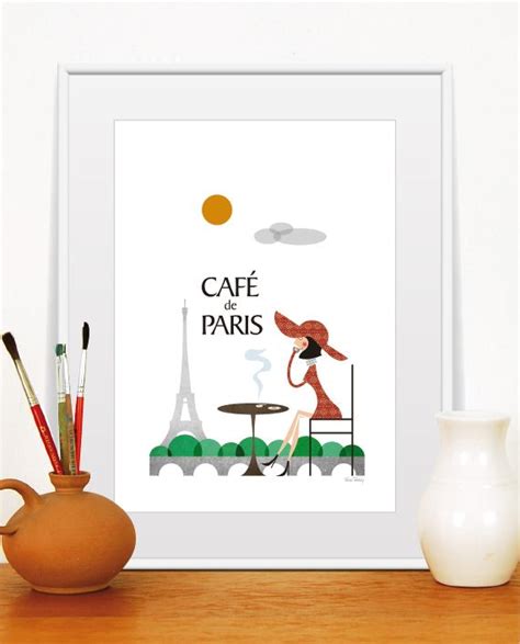 Café De Paris A4 Paris Art Print France Art Travel Art