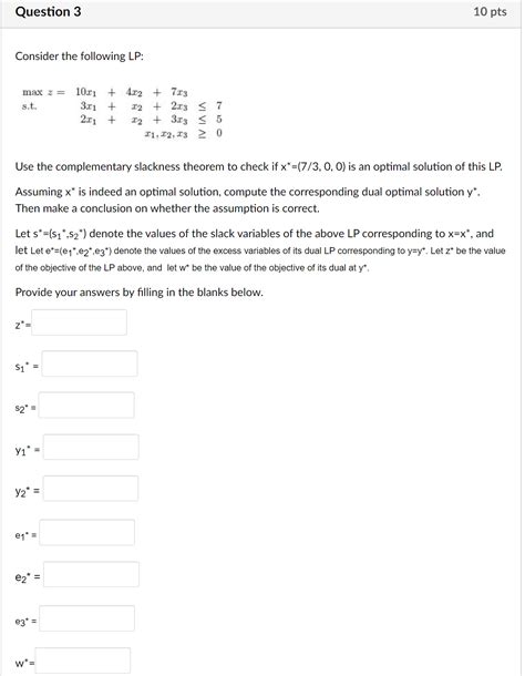 Solved Consider The Following Lp Maxz X X X S T Chegg