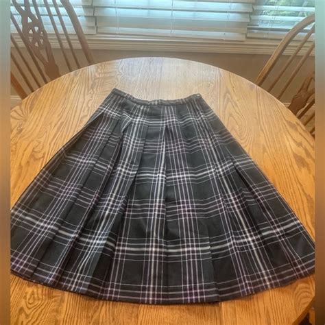 Pendleton Skirts Pendleton Vintage 0 Virgin Wool Gray Pleated Plaid