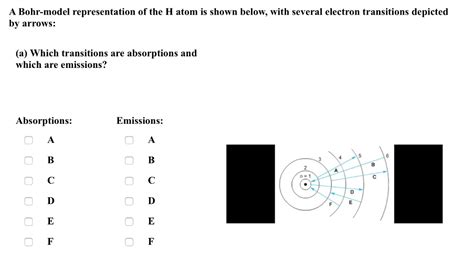 Solved A Bohr-model representation of the H atom is shown | Chegg.com