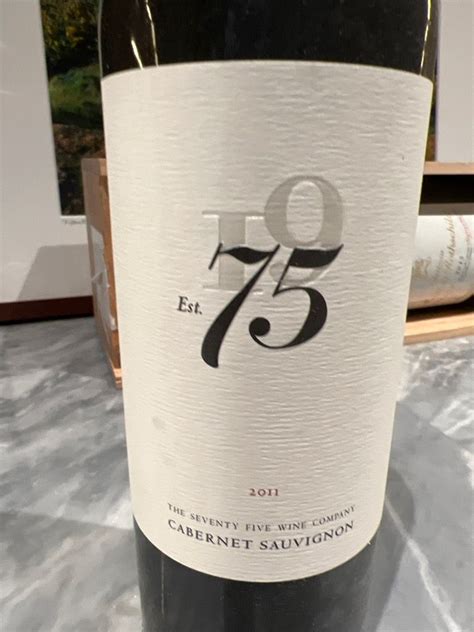 2010 The Seventy Five Wine Company Cabernet Sauvignon Est 75 Usa