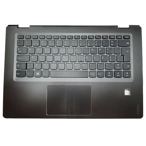 Teclado Palmrest Lenovo Yoga Ikb Retro Iluminado Preto