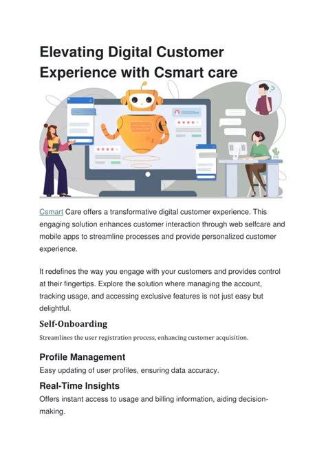 Ppt Elevating Digital Customer Experience With Csmart Care Powerpoint