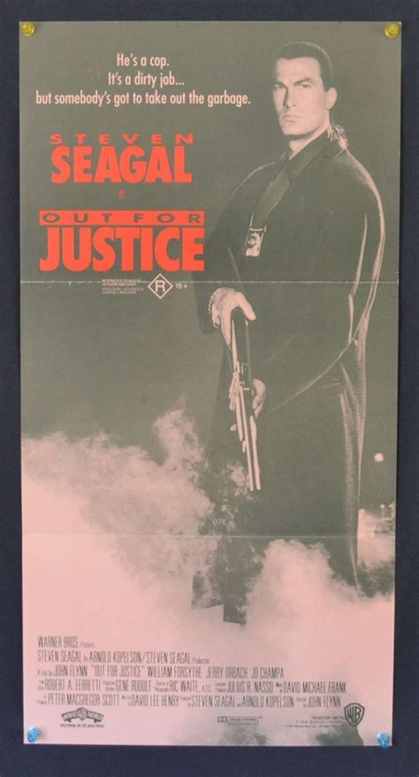 All About Movies Out For Justice Daybill Movie Poster Steven