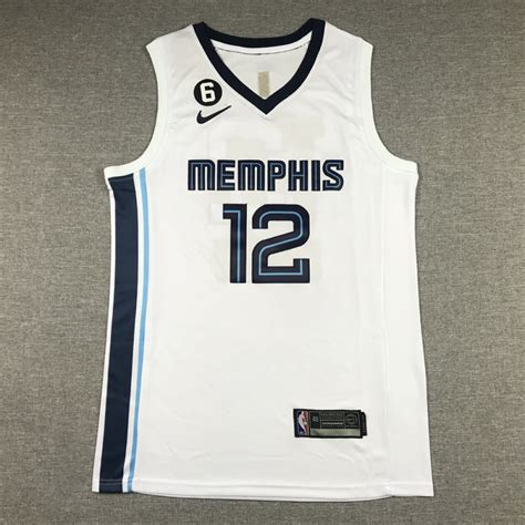 Camiseta Ja Morant 12 Memphis Grizzlies 2023 Blanco MiCamisetaNBA