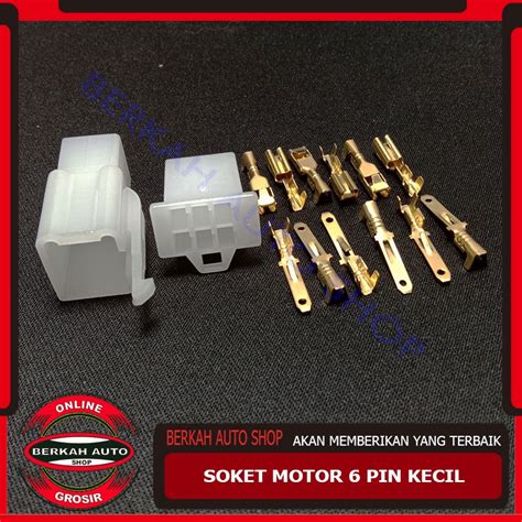 Jual Socket 6 Pin Kecilskunsoket Konektor Kabel Motor Shopee Indonesia