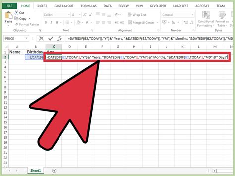 C Mo Calcular La Edad En Excel Pasos Con Im Genes