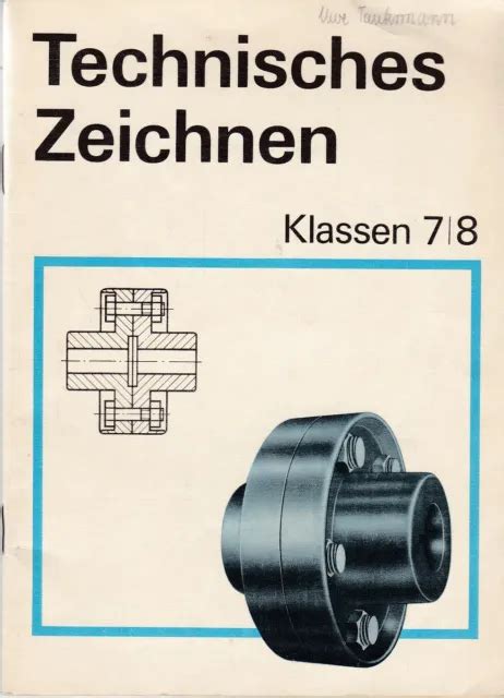 TECHNISCHES ZEICHNEN KLASSEN 7 8 DDR Lehrbuch 1979 Volk Und Wissen