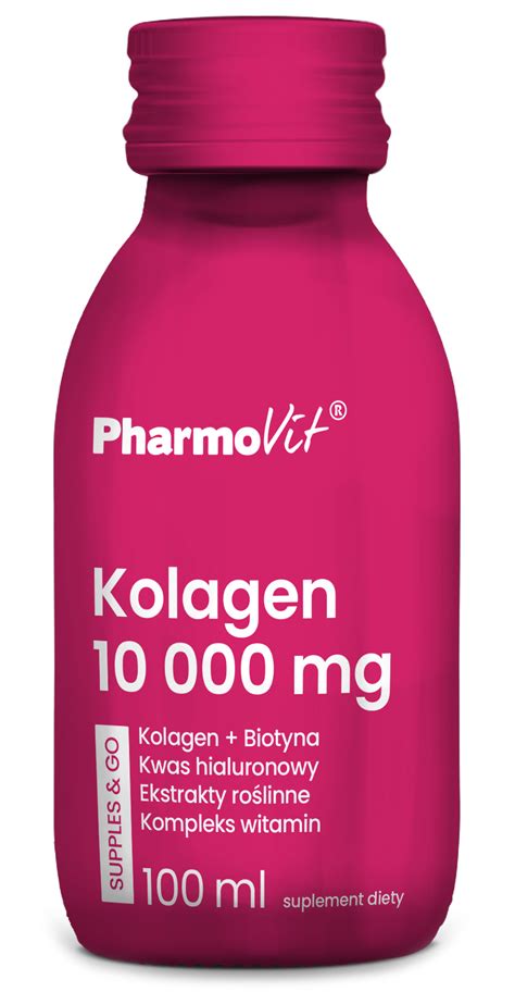 PharmoVit KOLAGEN 10 000 Mg KWAS HIALURONOWY SHOT Visanto Jerzy