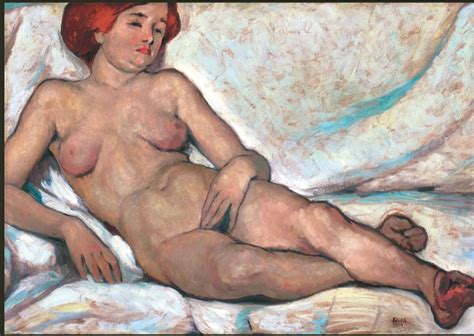 Red Hair In Paintings Naked Red Haired Women Turned Towards The Right