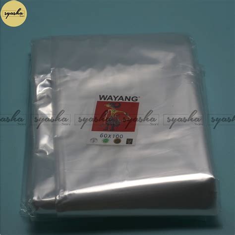 Jual Kantong Plastik PP Bening Transparan Merk Wayang Uk60x100 6kg