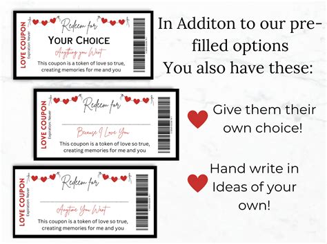 Love Coupon Book Printable Editable Love Coupons Couple Etsy