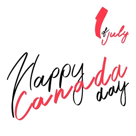 Premium Vector Card Happy Canada Day The First Of July Is A Holiday