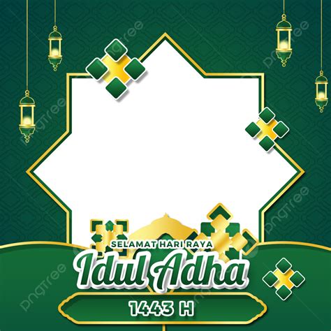 Gambar Twibbon Hari Raya Idul Adha H Dengan Lampion Dan Berbagai