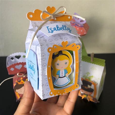 Kit Caixas Alice No Pa S Das Maravilhas Elo Produtos Especiais