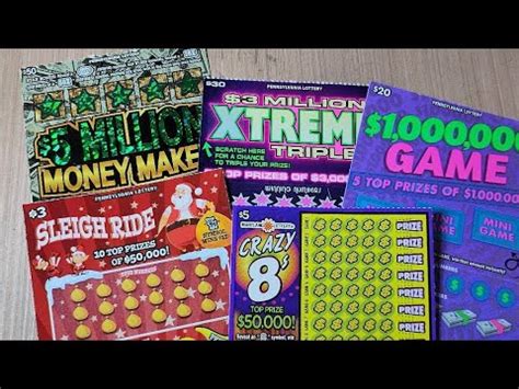 PA LOTTERY 1 000 000 GAME 50 FABULOUS FORTUNE Xtreme Tripler