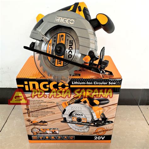 Jual Cordless Circular Saw INGCO CSLI1651 Mesin Gergaji Serkel P20S