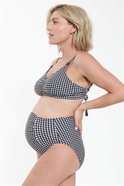 High Waist Umstands Und Still Bikini Mit Karomuster Online Kaufen