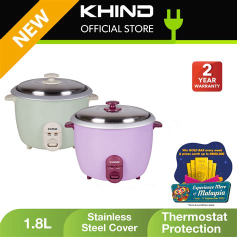 Khind L Electric Rice Cooker Rc Shopee Malaysia