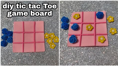 How To Make Tic Tac Toe Game Board Out Of Clay Fun And Easy Clay Craft