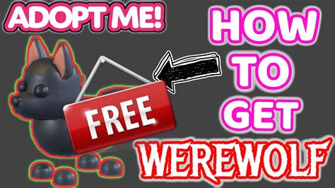 How To Get Free Werewolf In Adopt Me Youtube