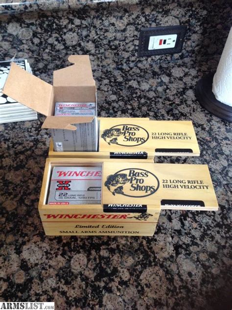 Armslist For Sale Bass Pro Limited Edition 22lr Ammo In Commemorative Wooden Boxes