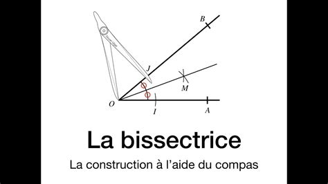 LA BISSECTRICE La Construction Au Compas YouTube