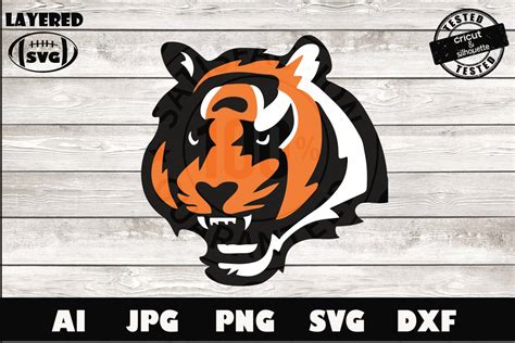 Cincinnati Bengals Football Logo Svg Design For Cricut Etsy