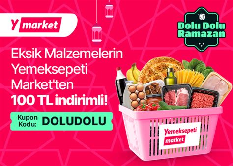 Yemeksepeti Market İndirim Kodu Kuponu Ocak 2025 Kuponla