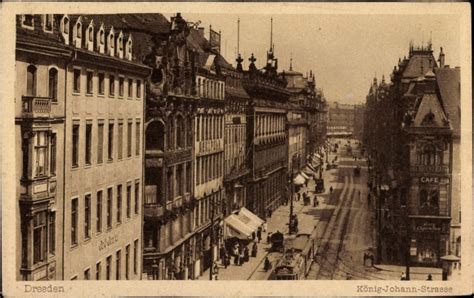 Ak Dresden Zentrum Altstadt König Johann Straße Kaufhaus Dresdner