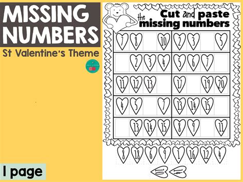 Valentine S Day Missing Numbers By Teach Simple