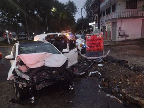 Ebrio Conductor Provoca Fuerte Accidente En Xalapa