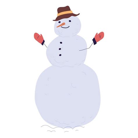 Snowman Illustration Design 22094750 Vector Art at Vecteezy