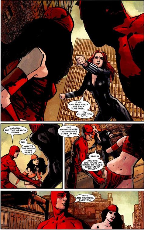 Daredevil Elektra And Black Widow