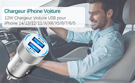 Chargeur Voiture Iphone Avec X C Ble Lightning Certifi Apple Mfi