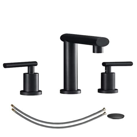 Waterpar In Widespread Double Handle Bathroom Faucet With Pop Up