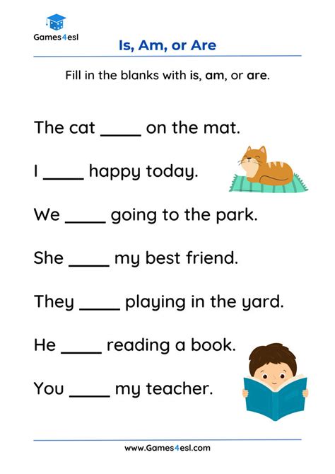 Is Am Are Worksheets In 2024 English Worksheets For Kids Is Am Are