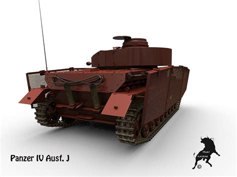 Panzer IV Ausf J 3D Model MAX OBJ FBX MTL | CGTrader.com