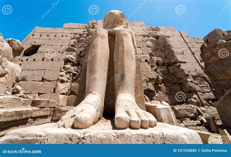 Statue Of Pharaoh Firaun Stock Photo 6972588