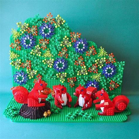 lego flower mosaics  backdrops
