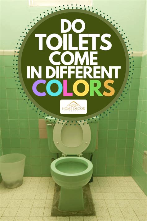 Do Toilets Come In Different Colors